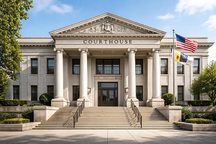 New Jersey New Jersey courthouse building where probate cases and estate matters are handled.