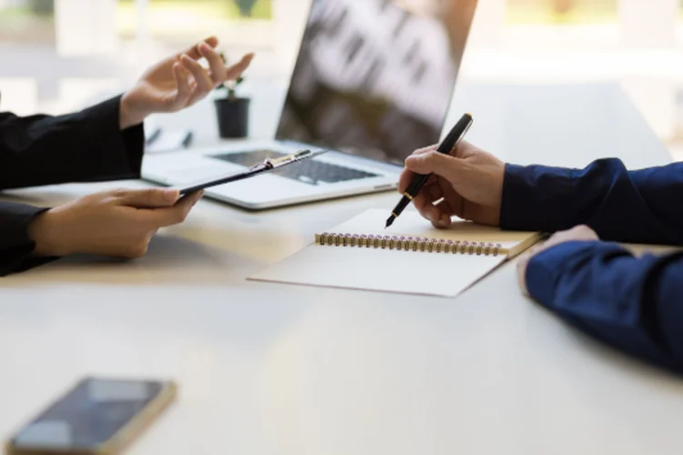 a consultation of two people about selling estate before probate